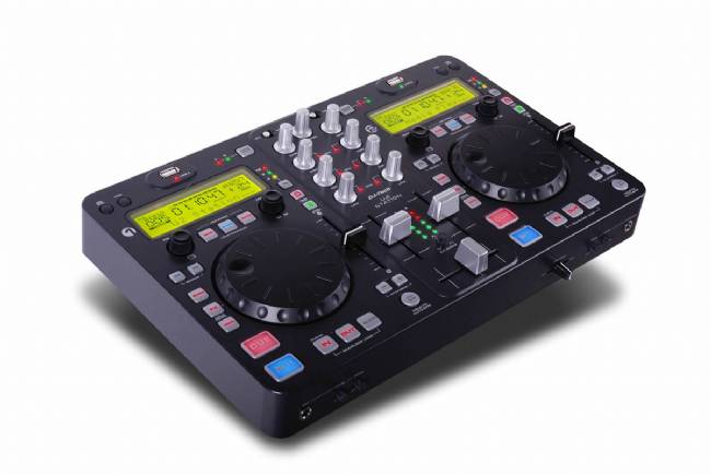 DJ Tech Twin MP3 player USB dock 2CH Mixer 3 band EQ+4 Effects/Scratch