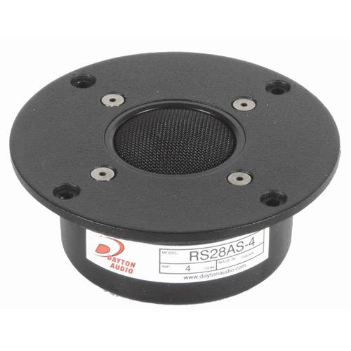 Dayton RS28AS-4 1-1/8" Aluminum Dome Shielded Tweeter