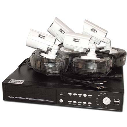 Choice Select 4 Channel DVR Kit with (4) 420tvl Security Cameras