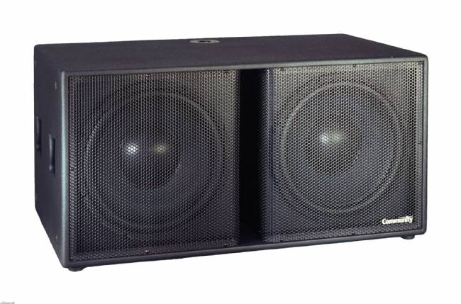 Community S-215S Subwoofer 2 x 15-Inch Black Paint