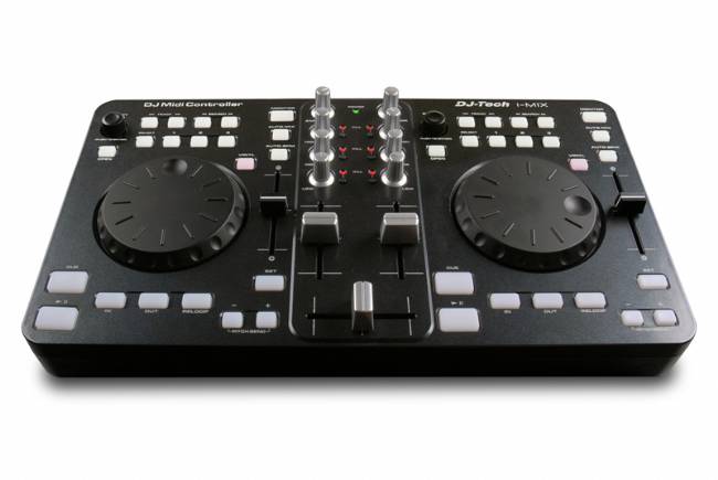 DJ Tech USB-Midi DJ Ctr. with Traktor Le and Mix Vibes Software-Black