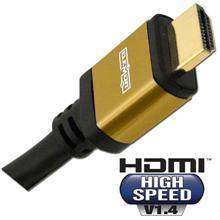 Elementhz .5 meter (1.64ft) HDMI Cable, Round Jacket, Yellow End