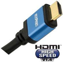 Elementhz 3 meter (9.84ft) HDMI Cable, Round Jacket, Blue End