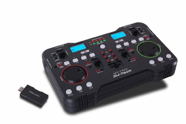 DJ Tech 2.4GHZ Wireless USB DJ Controller with Deskadance