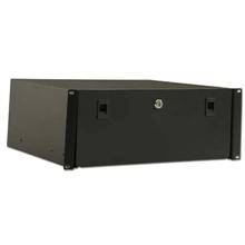 Royal Racks 4U Locking Drawer Black