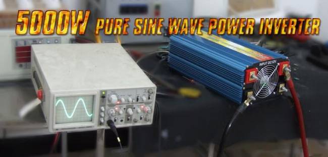 Power Jack 5000/10000 watt pure sine wave power inverter 12VDC/240 VAC