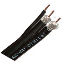 Skyline RG-6 Dual Coax w/Ground, CCS, 500ft, black