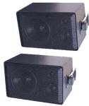 Speco  Black 50W Indoor/Outdoor Speaker Pair