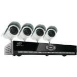 SVAT CV301-8CH-002 8ch H.264 Smart DVR Security System with 4 Cameras