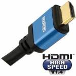 Elementhz 3 meter (9.84ft) HDMI Cable, Round Jacket, Blue End