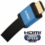 Elementhz 3 meter (9.84ft) HDMI Cable, Flat Jacket, Blue End