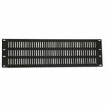 Royal Racks 3U A/V Equipment Vent Plate, Black