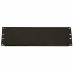 Royal Racks 3U A/V Equipment Blank Plate, Black