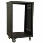 Royal Racks 16U A/V Equipment Rack with 3" Casters