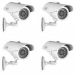 SVAT VU301-4C 4pk Indoor/Outdoor IR Night Vision CCD Security Cameras